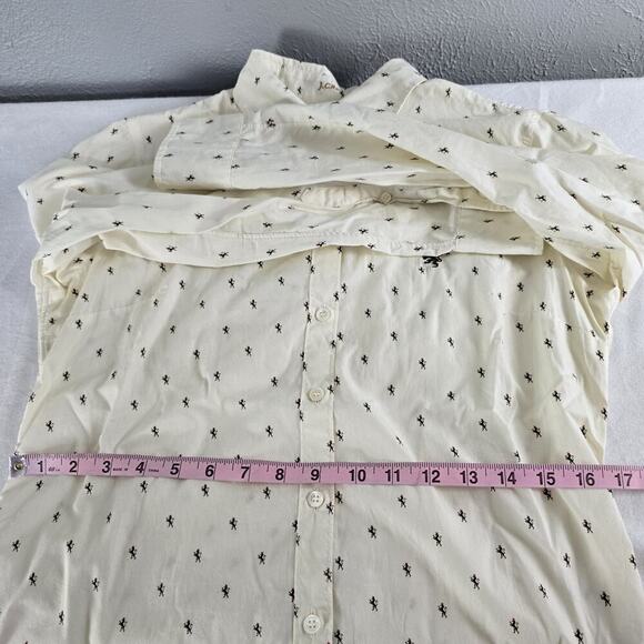 J.Crew Heraldic Dragon AOP Button Down Collared Long Sleeve Shirt Medium Preppy - Picture 5 of 8